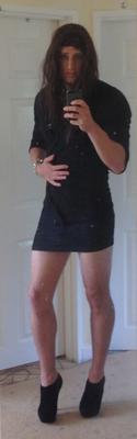 Teen Crossdresser - Photos personnelles montrant