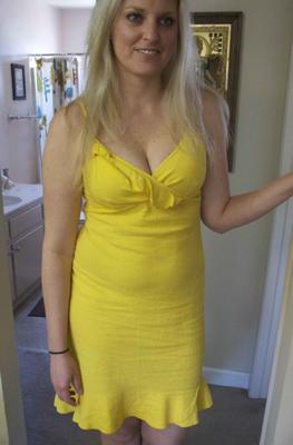 Vestido amarelo inflatetress