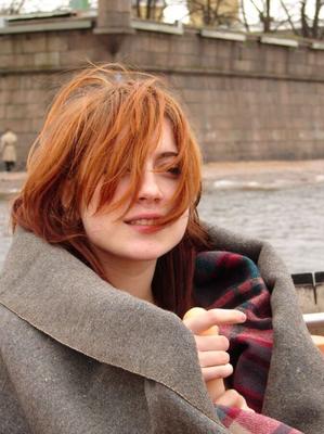 Redheaded Russian Teen Showing Off On A Boat