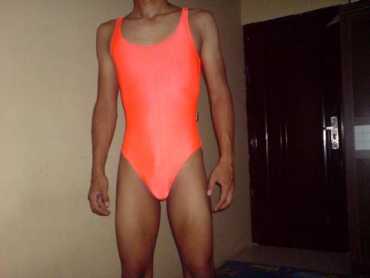 Maillot de bain orange