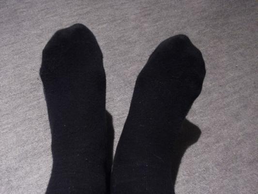 Die getragenen Socken meiner Frau