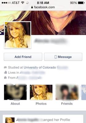 University of Colorado girl exposed