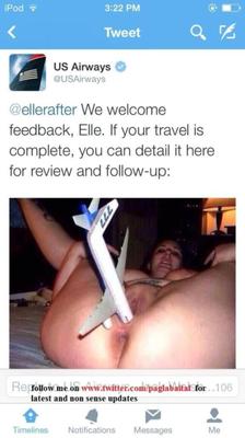 USAirways TWEET Bild UNZENSIERT