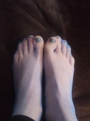 My fishnet feet