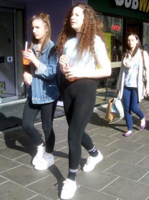 Candid Teens 43 - Pantyhose, Leggings, Knee Socks etc