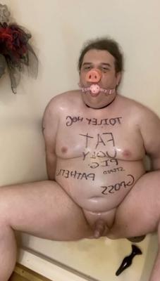 Fat pig faggot exposed for all!