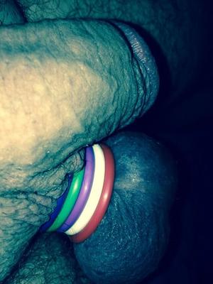 ball stretching and cum-denial