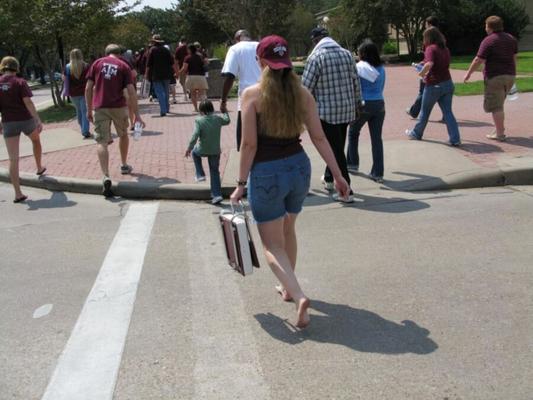 Descalzo en los partidos de fútbol americano de la NFL y la NCAA