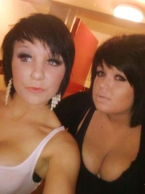 Pair of busty chav tarty teens. Which one would you fuck?