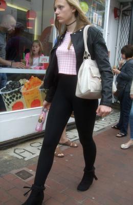 Candid 27 - Young Blonde in Tight Leggings