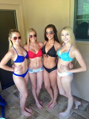 Amateur Coeds Rocking Bikinis