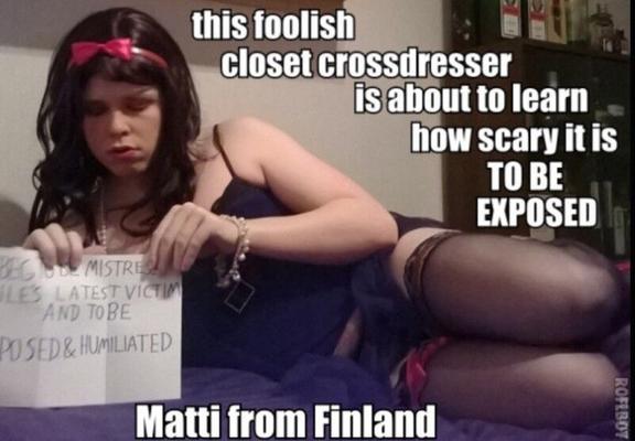 Crossdresser sissy estudiante de economía en Helsinki, Finlandia