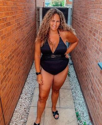 Mixed race chubby chav milf with fat arse