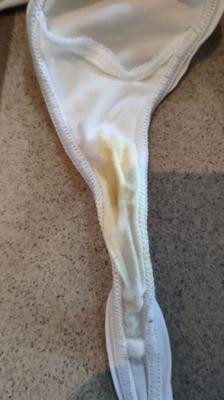 Neighbour fuckpet used dirty pussy stain strings - whore