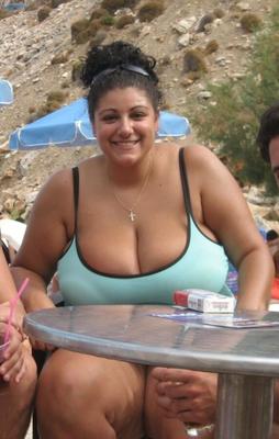 Massive Fat Greek Cow has gigantic tits cum comment fake