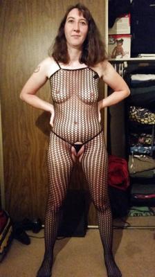 Hot wife in body stocking can spill your load on them.