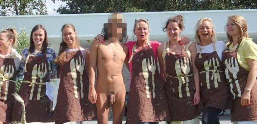 CFNM - Wearing Nothing In Front Of Fully-clothed Women