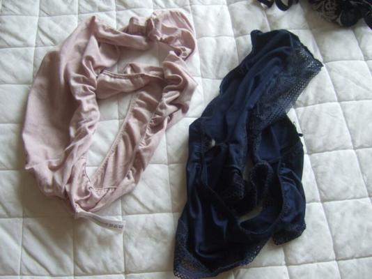 Wifes panties from the wash bin