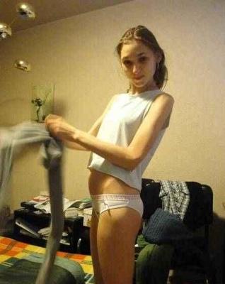 Teen Polish Maja in white undies