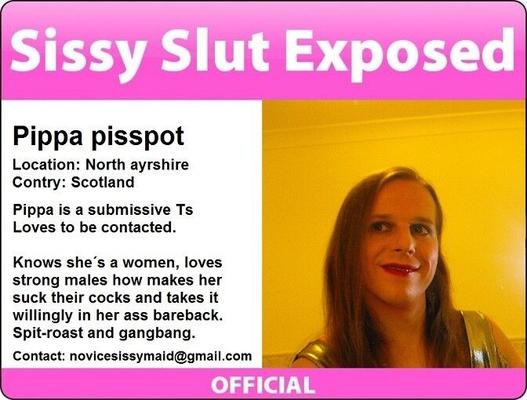 Pippa Pisspot for exposure and humiliation