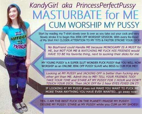 KandyGirl is YOUNG HOT & MAKES YOU JACK OFF in WORSHIP