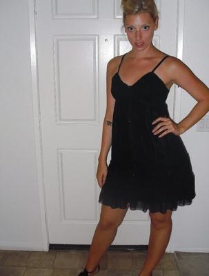 SLUT WIFE BLACK DRESS