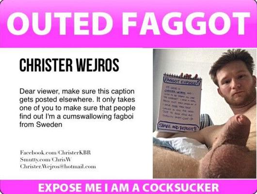 Outed Tiny Dicked Faggot