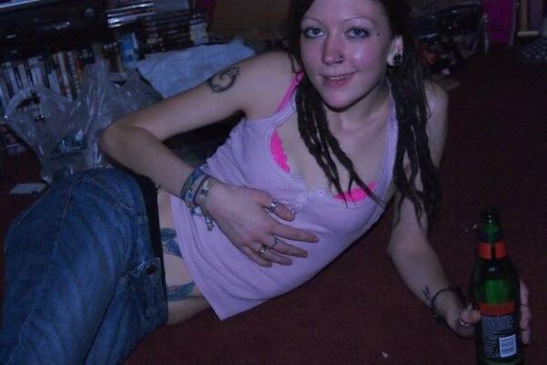 Slim Dirty Looking Chav Clubbing Slut