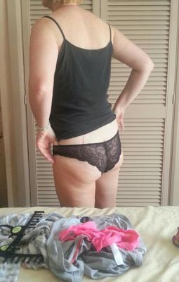 Wife in panties and bra