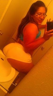 Big Booty Native Sitting On Sink