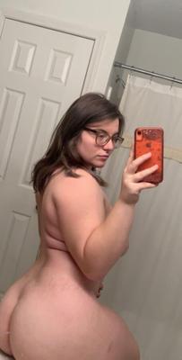 Cute chubby nerd with great tits