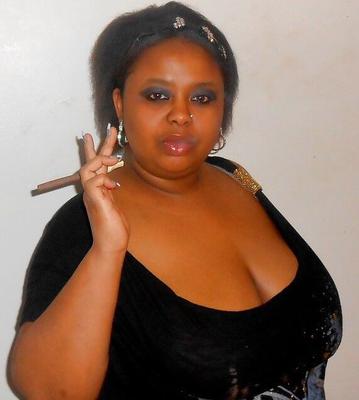 ghetto whore with big tits smoking and drinking