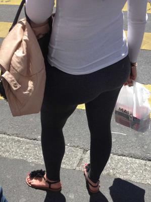 Leggings Candid Ass Girl