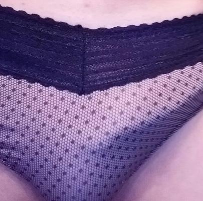 Lace & Polka Dot Satin Panties