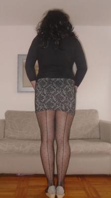 Seamed pantyhose