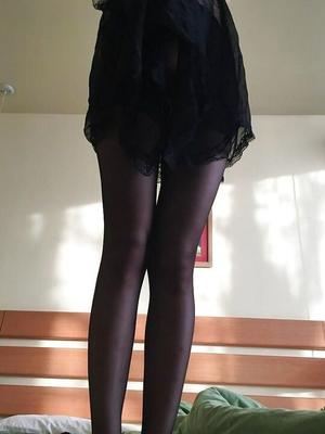 Cougar wife stockings tempt me to fuck her