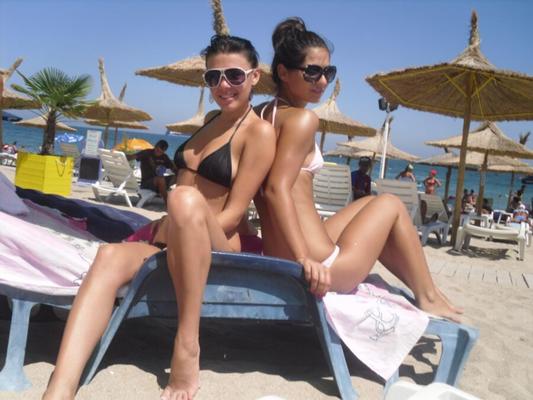 Two Sexy Sisters on the Beach