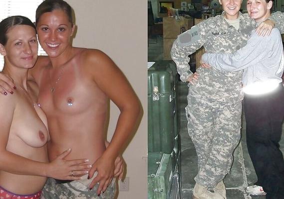 Before After / military girls