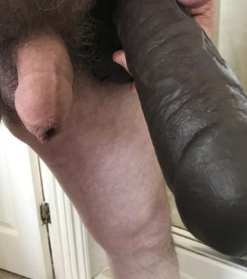 Hubby vs my BAM BBC dildo