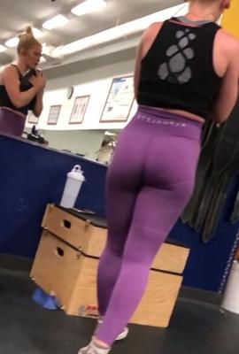 Purple leggings  Creepshots