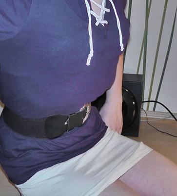 white nylon crossdressing fun