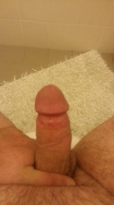 Small dick youngster on toilet