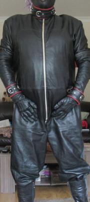 Leather catsuit