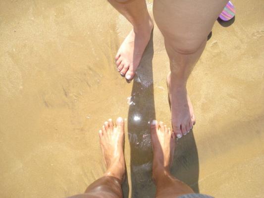 Feet of my mother-In-law, sister-in-law and wife