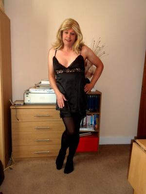 CD Nicola in Black Satin