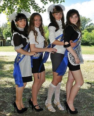 European Students in Pantyhose # - Russian Students