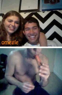 Girl next to her boyfriend watching me fucking my ass on omegle