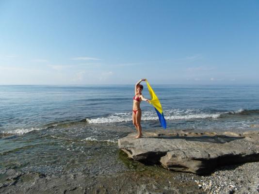 na praia Alanya, Antalia, Turquia