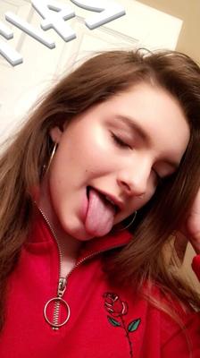 Girls Tongue