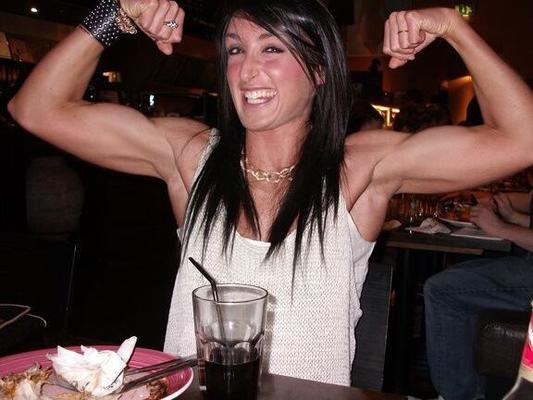 Hayley Brylewski! Ripped Muscular Sweaty Vixen!